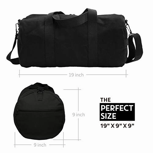 Zombie Outbreak Response Team Hello Kitty Duffel Bag, Black & Gold (medium)