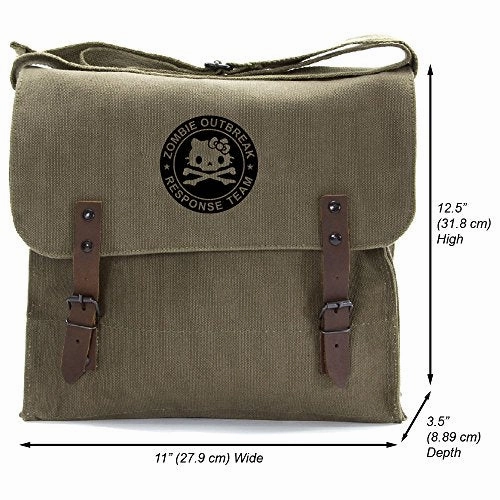 Zombie Outbreak Response Team Hello Kitty Medic Shoulder Bag Olive & Black