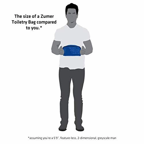 Zumer Sport Florida Gators Basketball Leather Travel Toiletry Kit Zippered Pouch Bag - Made from The Same Exact Materials as a Basketball - Orange
